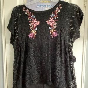 Luna Rae black blouse